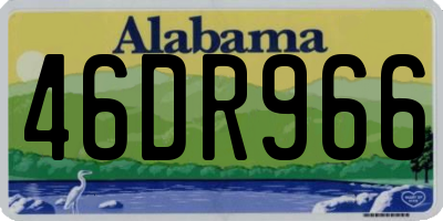 AL license plate 46DR966