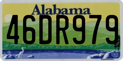 AL license plate 46DR979
