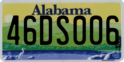 AL license plate 46DS006