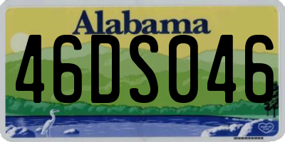 AL license plate 46DS046