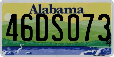 AL license plate 46DS073