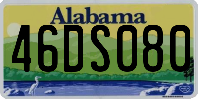 AL license plate 46DS080