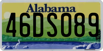 AL license plate 46DS089