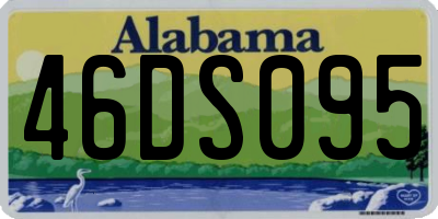 AL license plate 46DS095