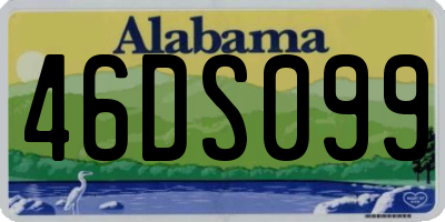 AL license plate 46DS099