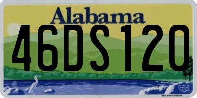 AL license plate 46DS120