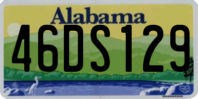 AL license plate 46DS129