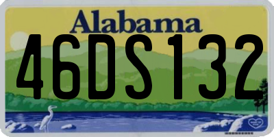 AL license plate 46DS132