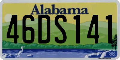 AL license plate 46DS141