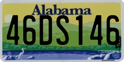 AL license plate 46DS146