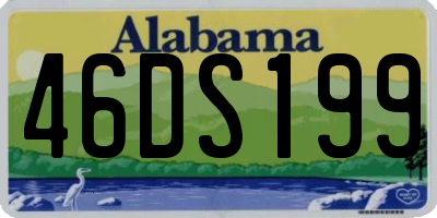 AL license plate 46DS199