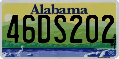AL license plate 46DS202
