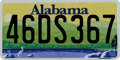 AL license plate 46DS367