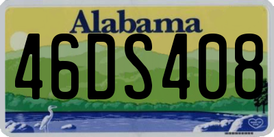 AL license plate 46DS408