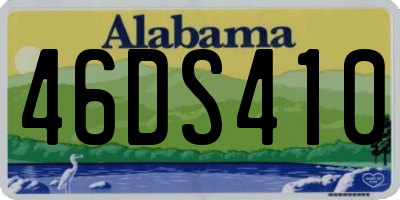 AL license plate 46DS410