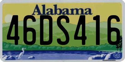 AL license plate 46DS416