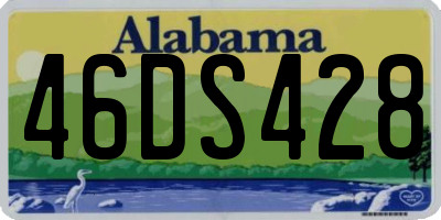 AL license plate 46DS428