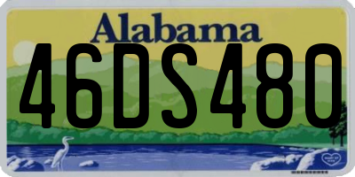 AL license plate 46DS480