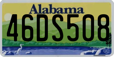 AL license plate 46DS508