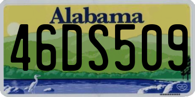 AL license plate 46DS509