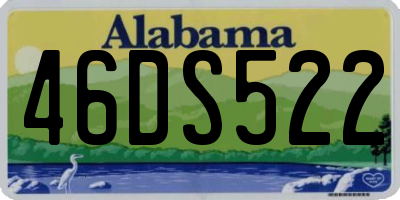 AL license plate 46DS522