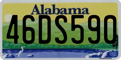AL license plate 46DS590