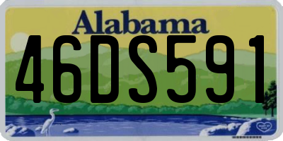 AL license plate 46DS591