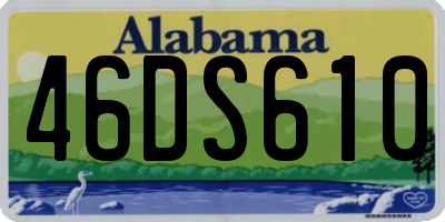 AL license plate 46DS610