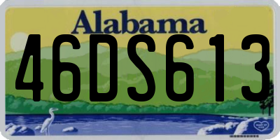 AL license plate 46DS613