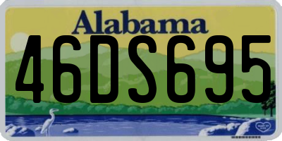 AL license plate 46DS695