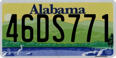 AL license plate 46DS771