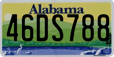 AL license plate 46DS788
