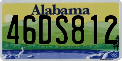 AL license plate 46DS812