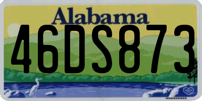 AL license plate 46DS873