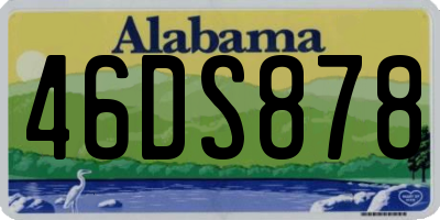 AL license plate 46DS878