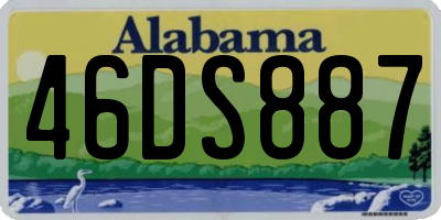 AL license plate 46DS887