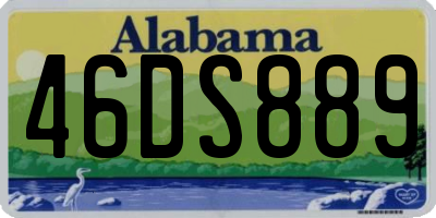 AL license plate 46DS889