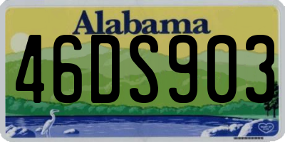 AL license plate 46DS903