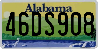 AL license plate 46DS908