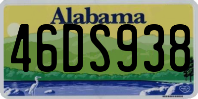 AL license plate 46DS938