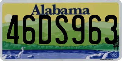 AL license plate 46DS963