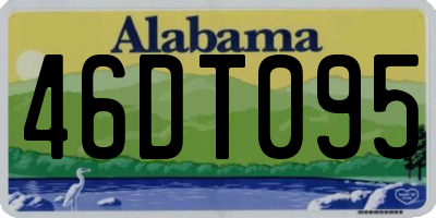 AL license plate 46DT095