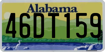 AL license plate 46DT159