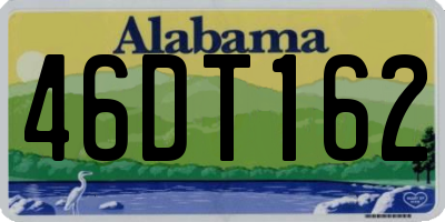 AL license plate 46DT162