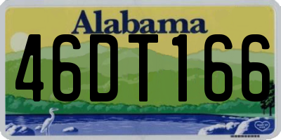 AL license plate 46DT166