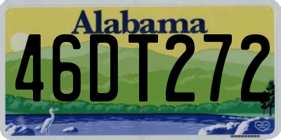 AL license plate 46DT272