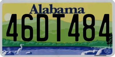 AL license plate 46DT484