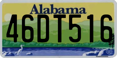 AL license plate 46DT516