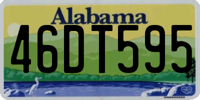 AL license plate 46DT595