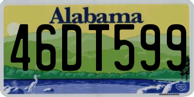 AL license plate 46DT599